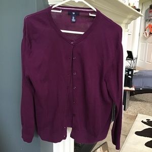 Sweater, Gap, cardigan, button up, large
